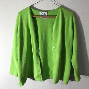 Lilly lime green cardigan
